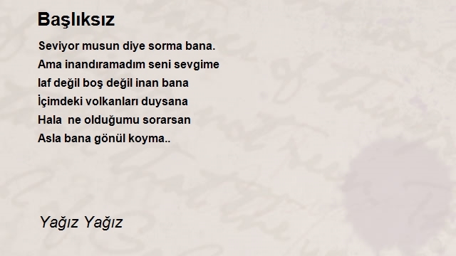 Yağız Yağız