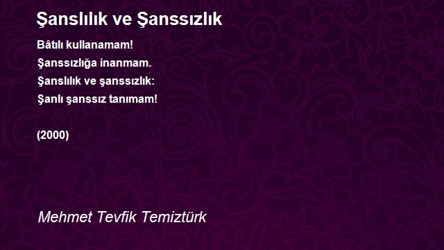 Mehmet Tevfik Temiztürk