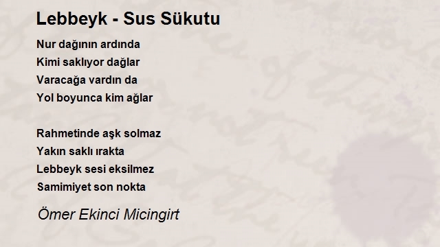 Ömer Ekinci Micingirt