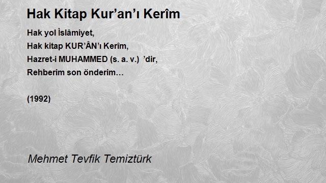 Mehmet Tevfik Temiztürk