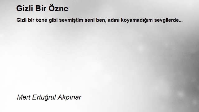 Mert Ertuğrul Akpınar