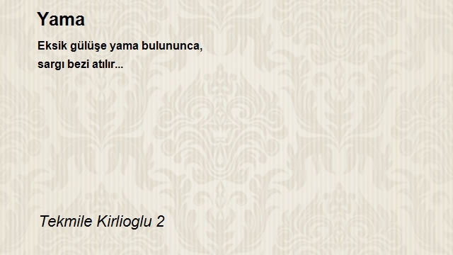 Tekmile Kirlioglu 2