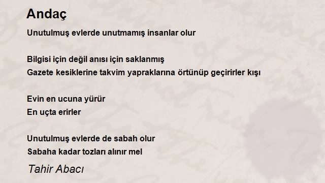 Tahir Abacı