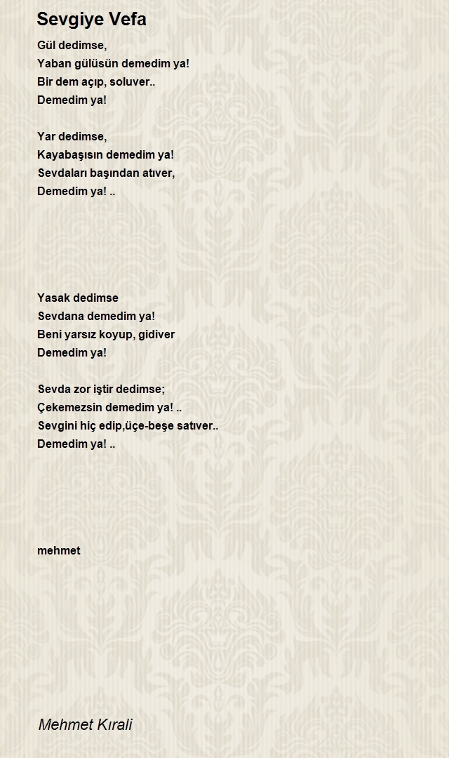 Mehmet Kırali