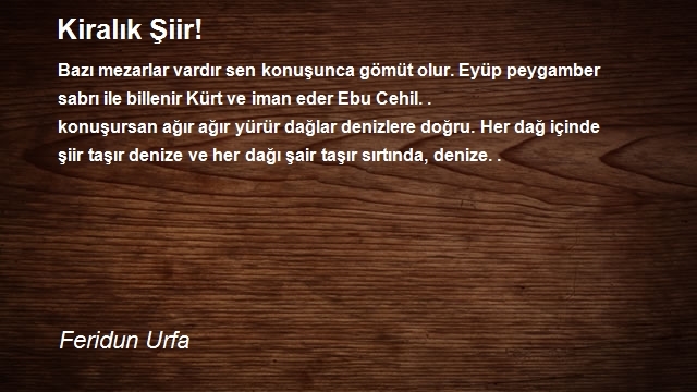 Feridun Urfa