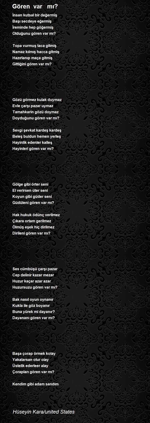 Hüseyin Kara/united States