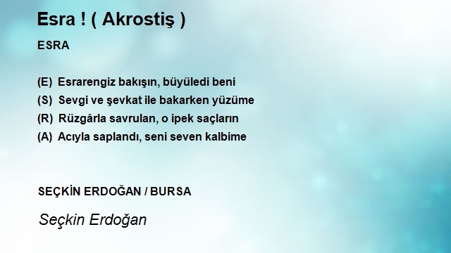 Seçkin Erdoğan