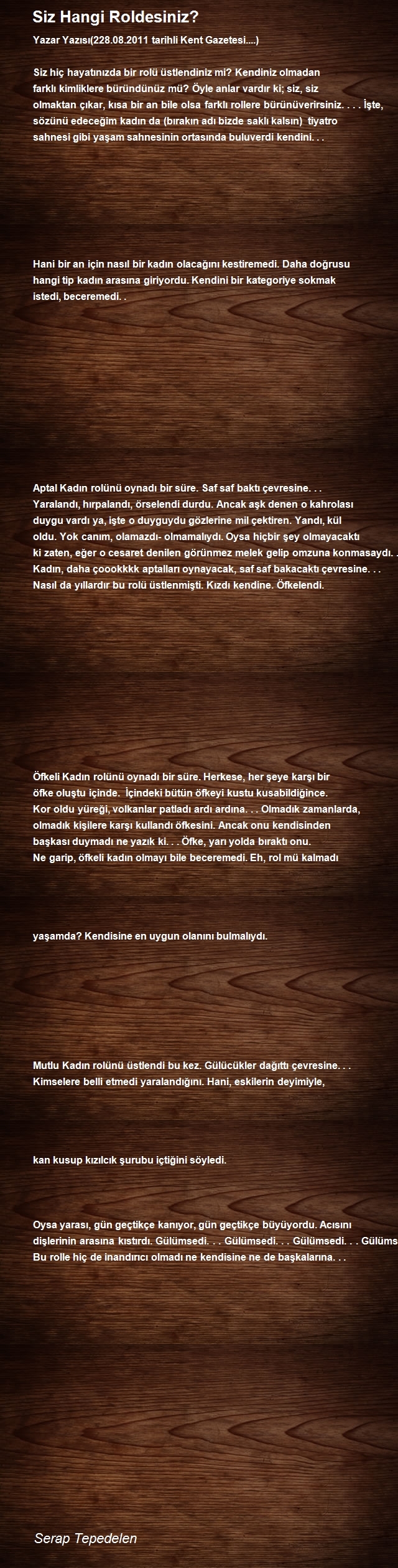 Serap Tepedelen