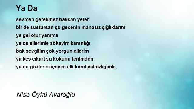 Nisa Öykü Avaroğlu
