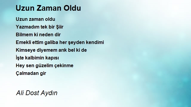 Ali Dost Aydın