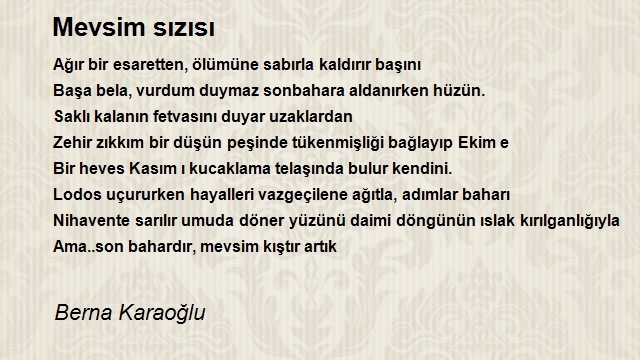 Berna Karaoğlu