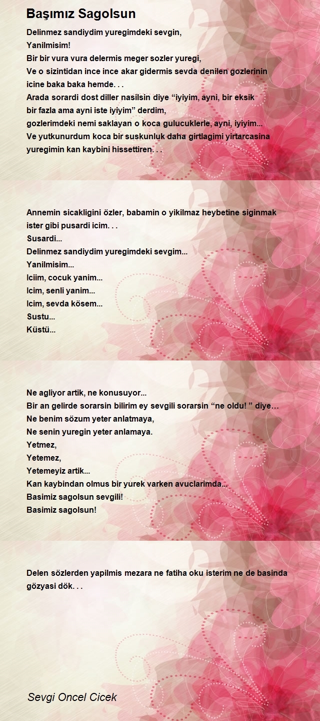 Sevgi Oncel Cicek