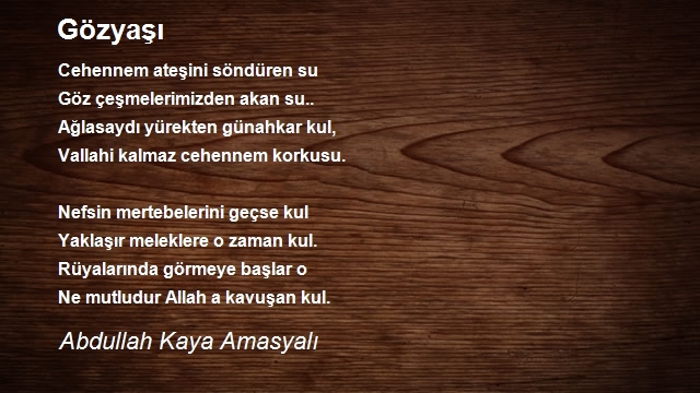 Abdullah Kaya Amasyalı