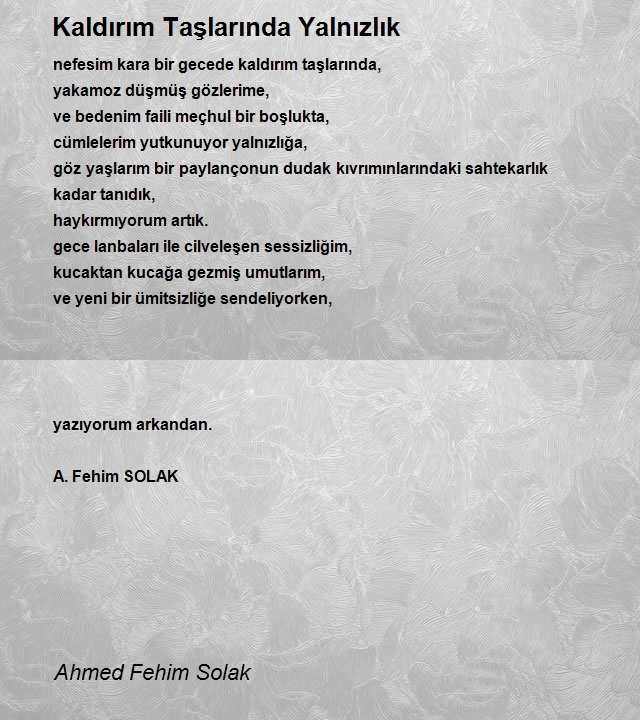 Ahmed Fehim Solak