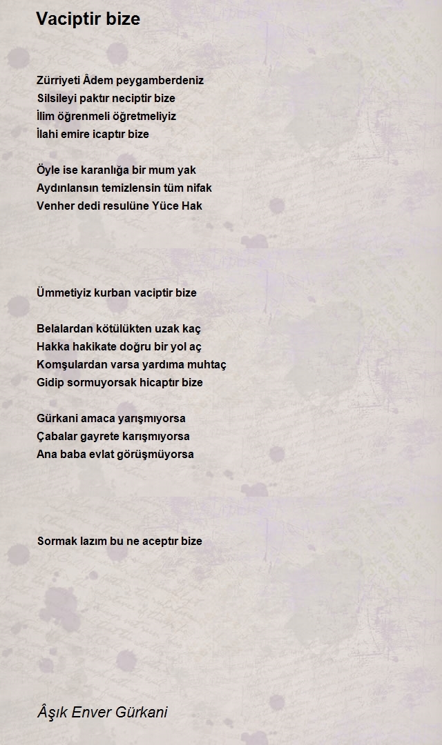 Âşık Enver Gürkani