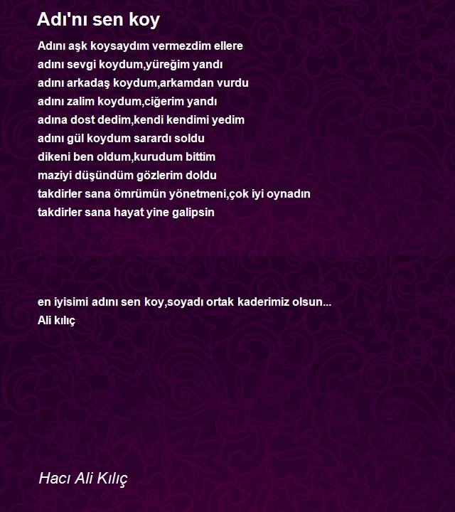 Hacı Ali Kılıç
