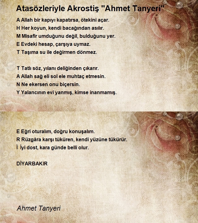 Ahmet Tanyeri