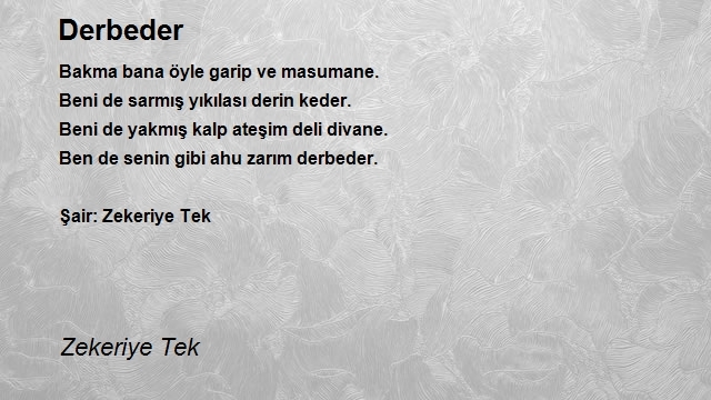 Zekeriye Tek