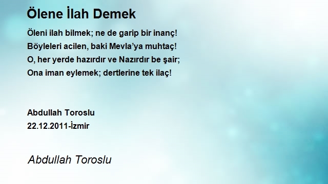 Abdullah Toroslu