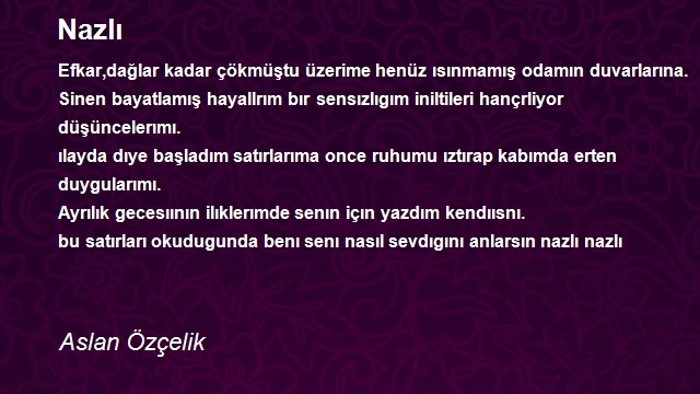 Aslan Özçelik