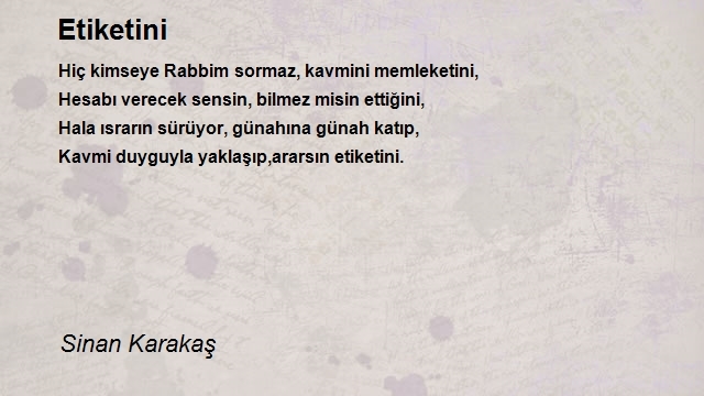 Sinan Karakaş