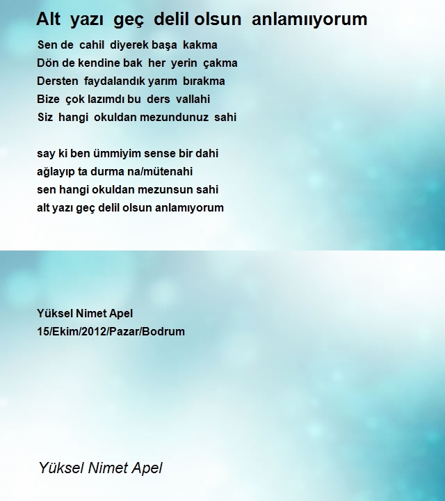 Yüksel Nimet Apel