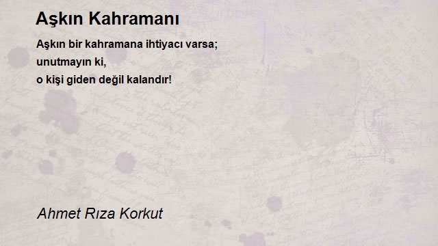 Ahmet Rıza Korkut