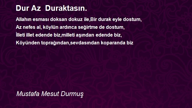 Mustafa Mesut Durmuş