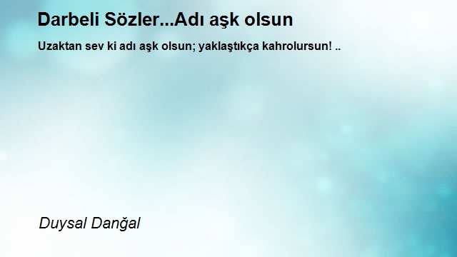 Duysal Danğal