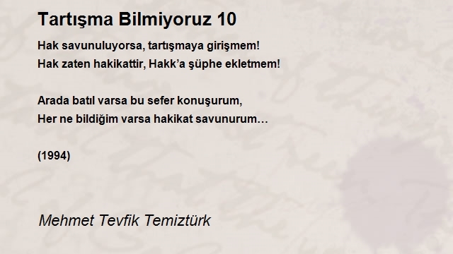 Mehmet Tevfik Temiztürk