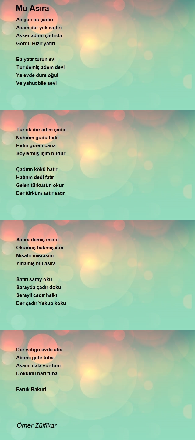 Ömer Faruk Zülfikar Bakuri