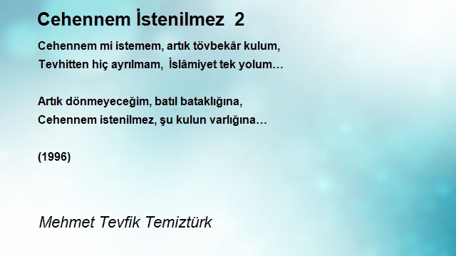 Mehmet Tevfik Temiztürk