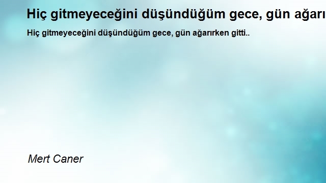 Mert Caner