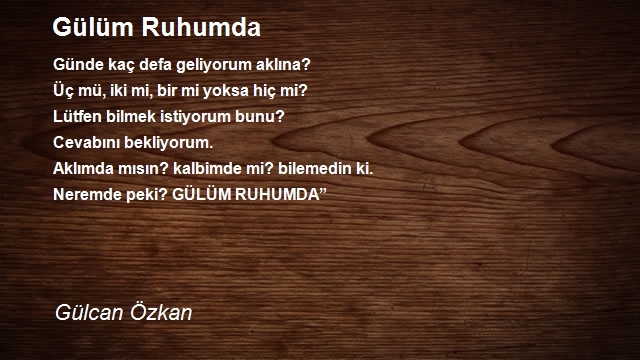 Gülcan Özkan