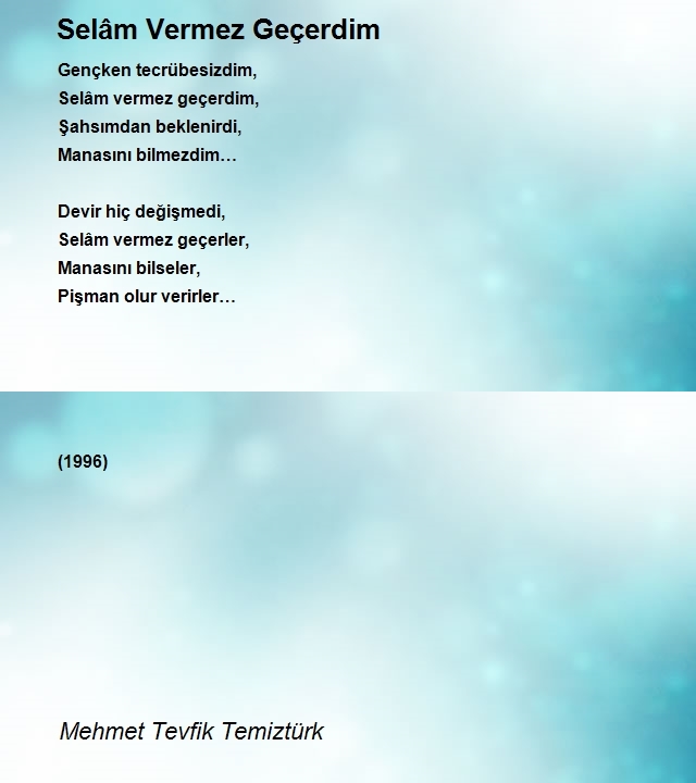 Mehmet Tevfik Temiztürk