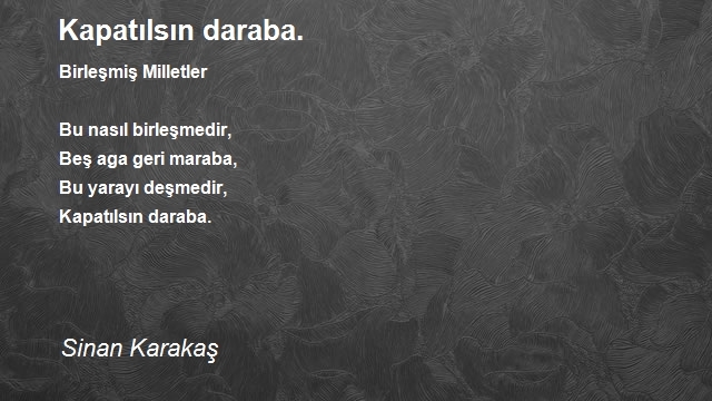 Sinan Karakaş