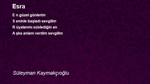 Süleyman Kaymakçıoğlu