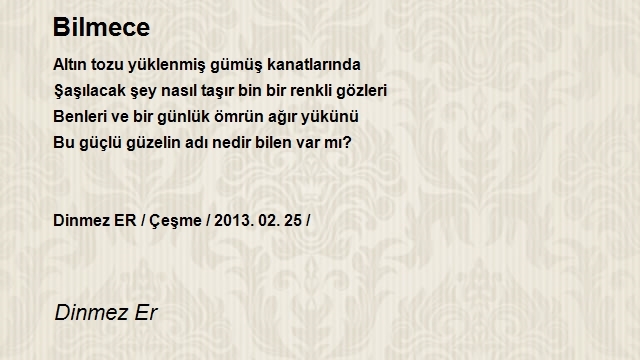 Dinmez Er