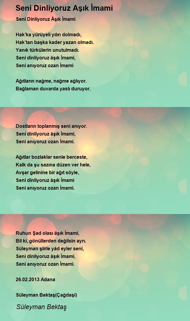 Süleyman Bektaş