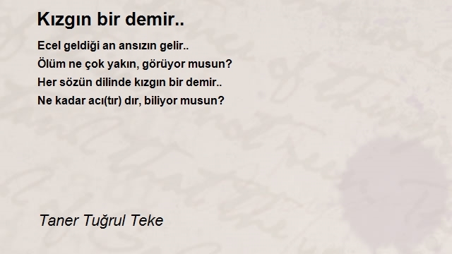 Taner Tuğrul Teke
