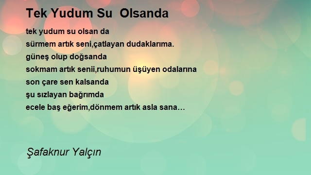 Şafaknur Yalçın