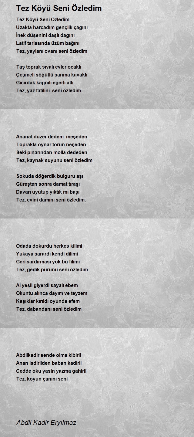 Abdil Kadir Eryılmaz