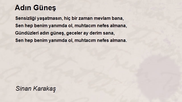 Sinan Karakaş