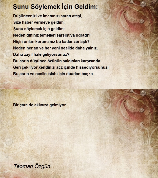 Teoman Özgün