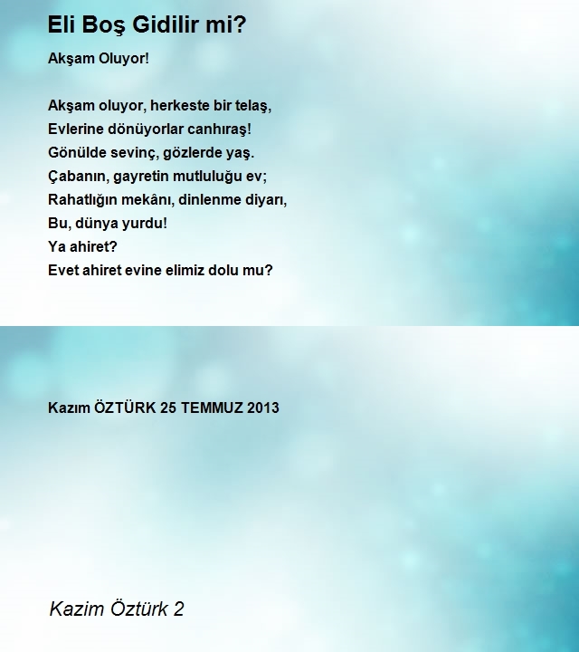 Kazim Öztürk 2