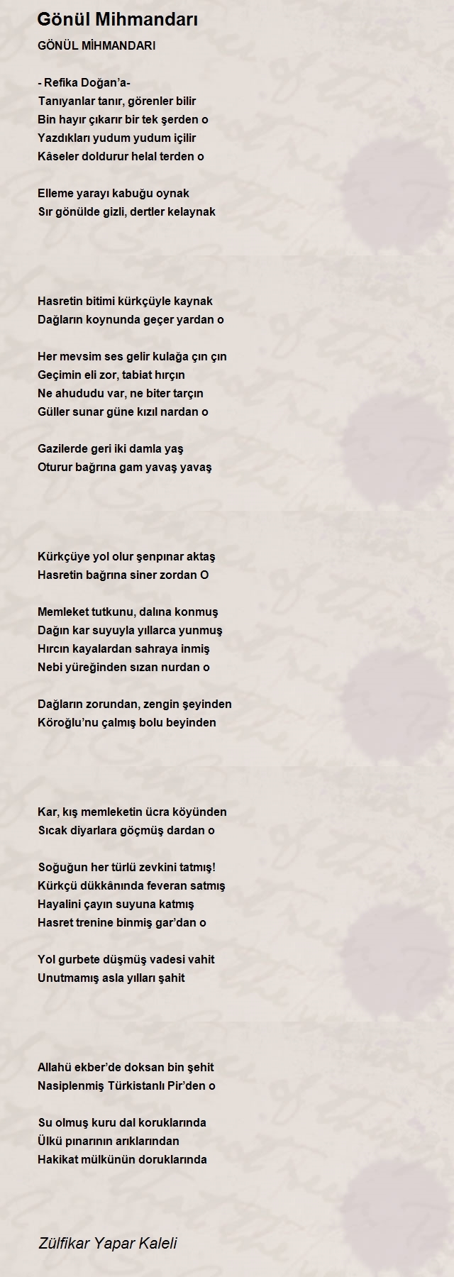 Zülfikar Yapar Kaleli