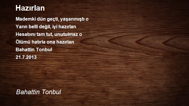 Bahattin Tonbul