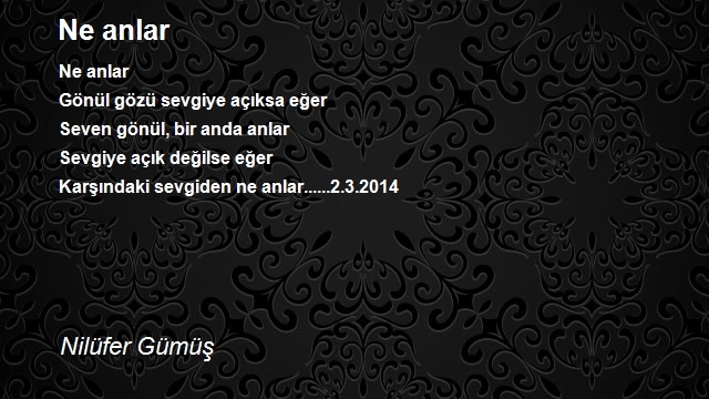 Nilüfer Gümüş