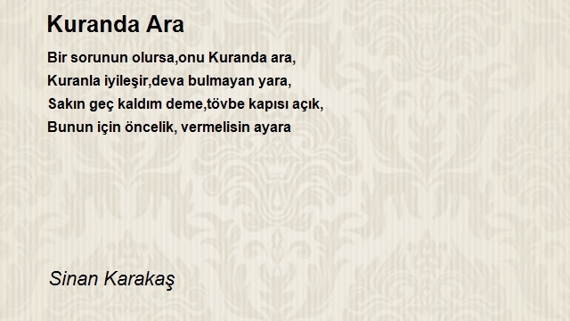 Sinan Karakaş