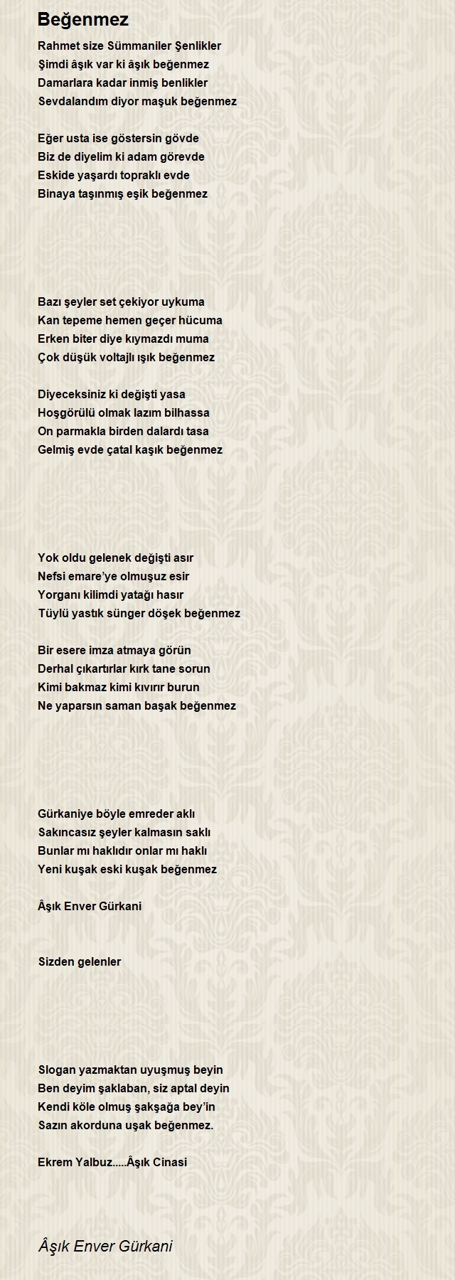 Âşık Enver Gürkani